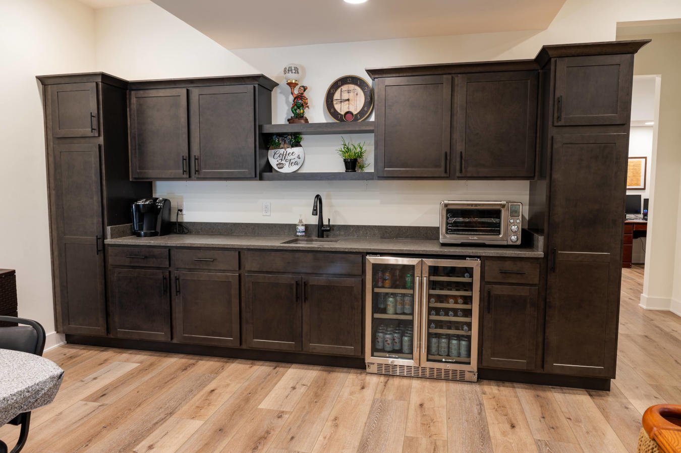Custom basement cabinetry