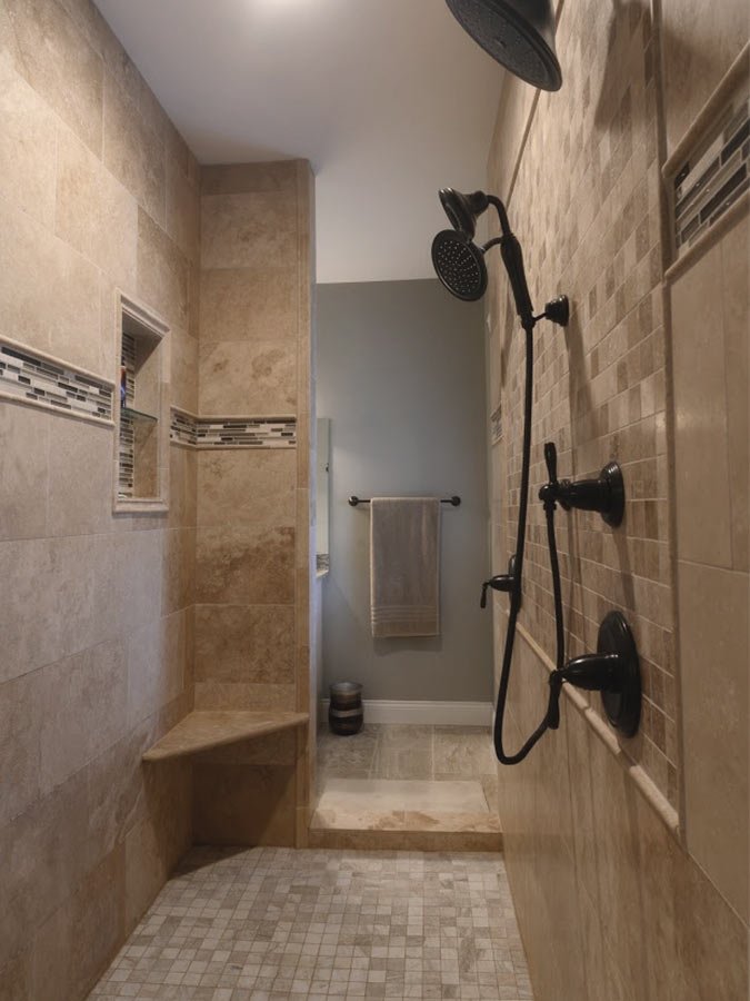 custom walk-in shower